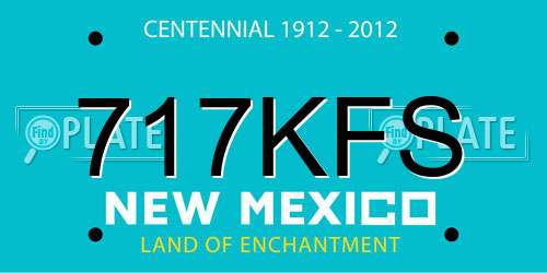 717KFS New Mexico License Plate