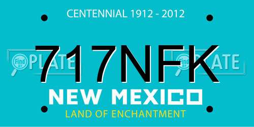 717NFK New Mexico License Plate