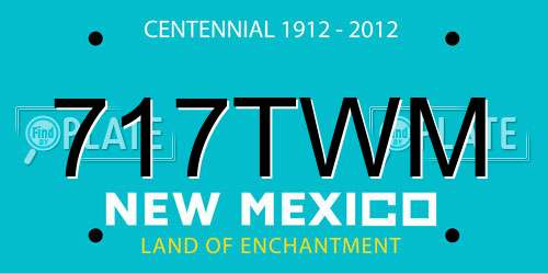 717TWM New Mexico License Plate