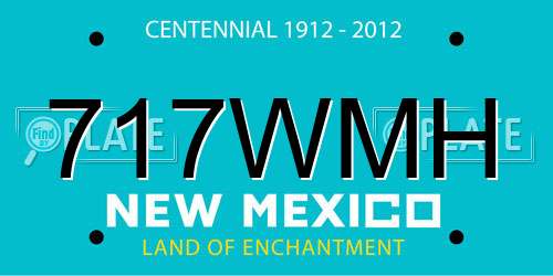 717WMH New Mexico License Plate