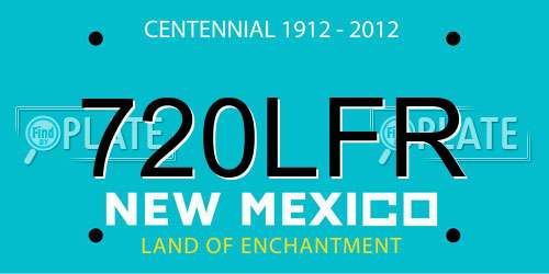 720LFR New Mexico License Plate