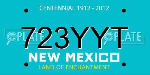 723YYT New Mexico License Plate