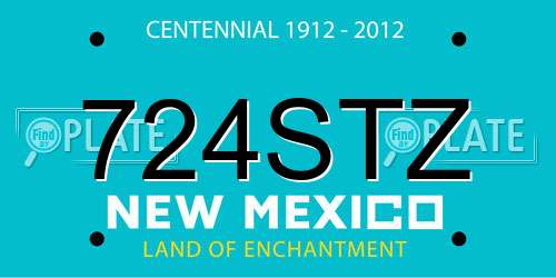 724STZ New Mexico License Plate