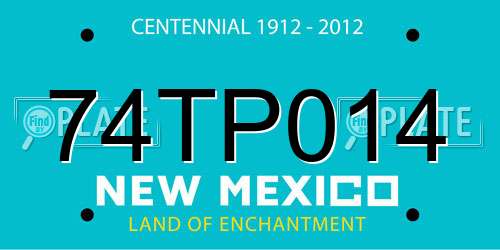 74TP014 New Mexico License Plate