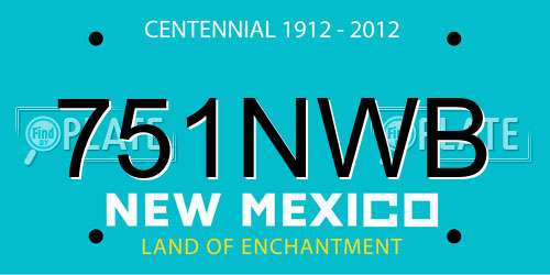 751NWB New Mexico License Plate