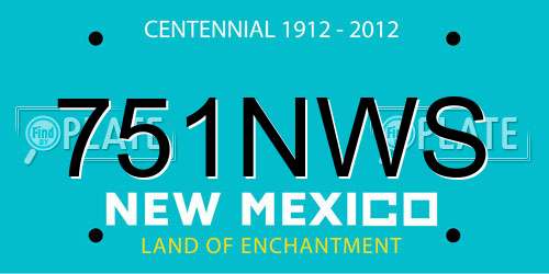 751NWS New Mexico License Plate