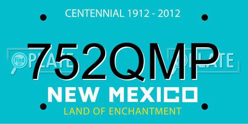 752QMP New Mexico License Plate