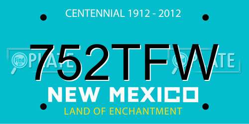 752TFW New Mexico License Plate