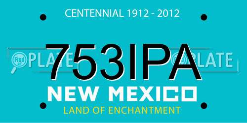 753IPA New Mexico License Plate