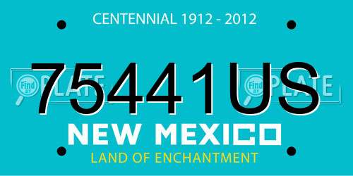 75441US New Mexico License Plate
