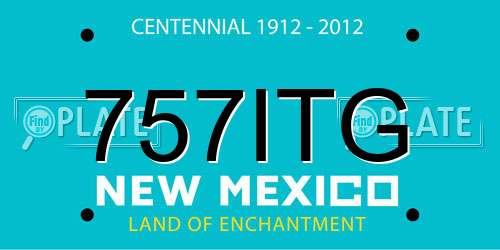 757ITG New Mexico License Plate