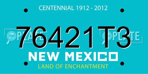 76421T3 New Mexico License Plate