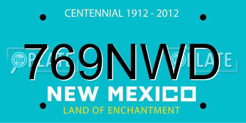 769NWD New Mexico License Plate