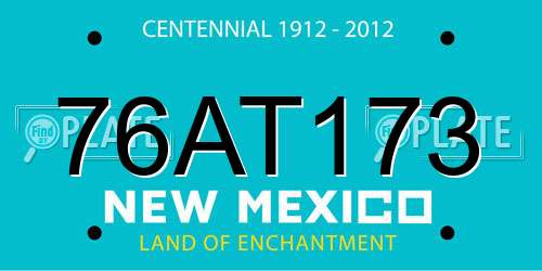 76AT173 New Mexico License Plate