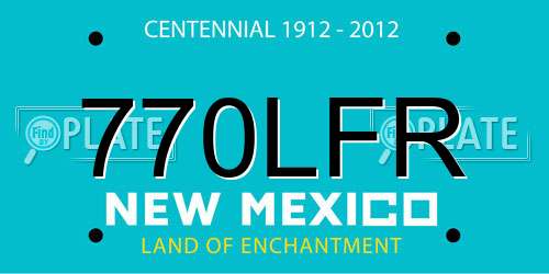 770LFR New Mexico License Plate