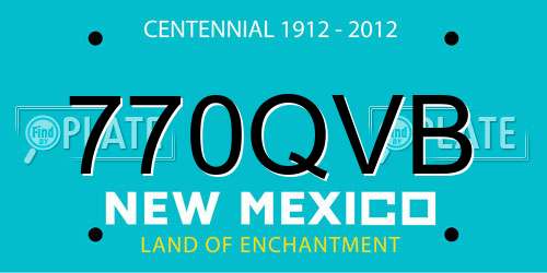 770QVB New Mexico License Plate