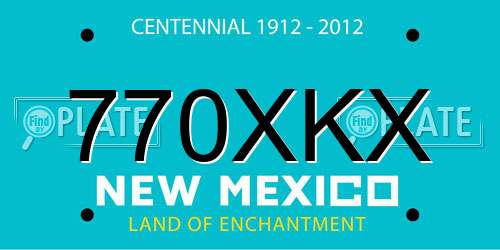 770XKX New Mexico License Plate