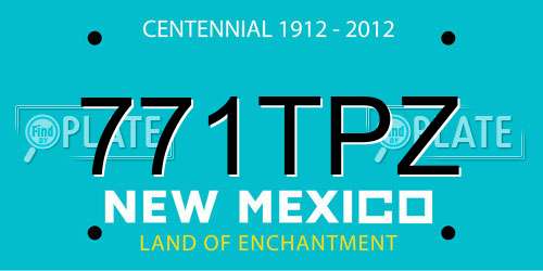 771TPZ New Mexico License Plate