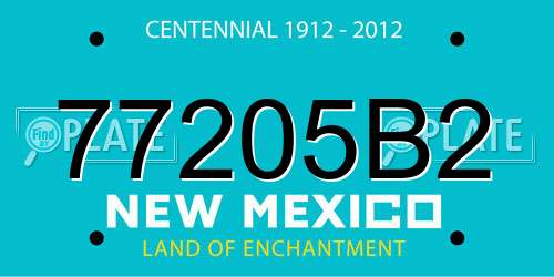 77205B2 New Mexico License Plate