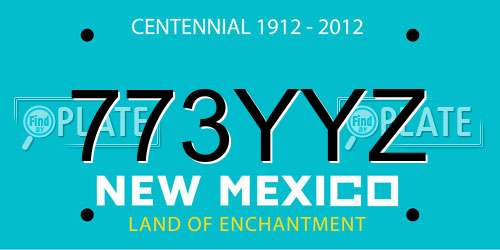 773YYZ New Mexico License Plate