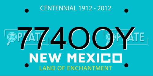774OOY New Mexico License Plate