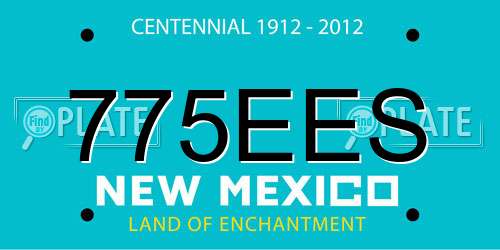 775EES New Mexico License Plate