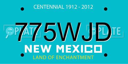 775WJD New Mexico License Plate