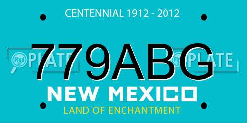 779ABG New Mexico License Plate