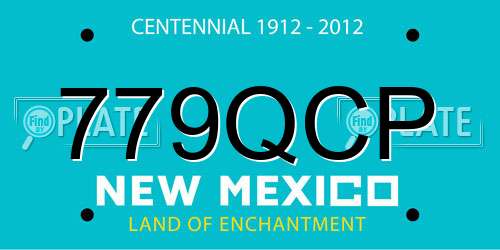 779QCP New Mexico License Plate