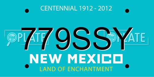 779SSY New Mexico License Plate