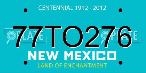 77TO276 New Mexico License Plate