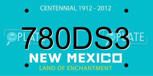 780DS3 New Mexico License Plate