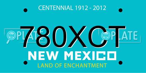 780XCT New Mexico License Plate