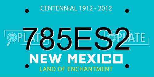 785ES2 New Mexico License Plate