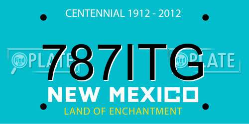 787ITG New Mexico License Plate