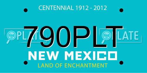 790PLT New Mexico License Plate