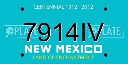 7914IV New Mexico License Plate