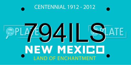 794ILS New Mexico License Plate