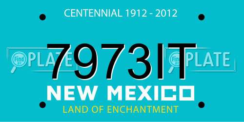 7973IT New Mexico License Plate