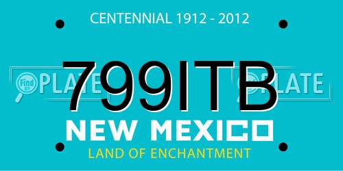 799ITB New Mexico License Plate