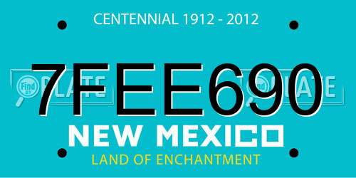 7FEE690 New Mexico License Plate