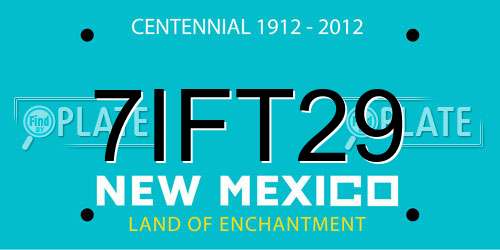 7IFT29 New Mexico License Plate