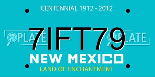 7IFT79 New Mexico License Plate