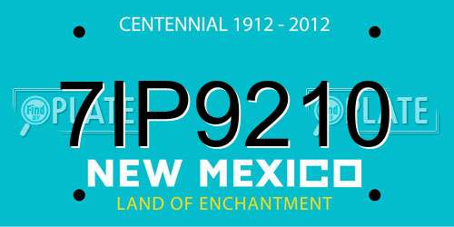 7IP9210 New Mexico License Plate