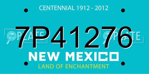 7P41276 New Mexico License Plate