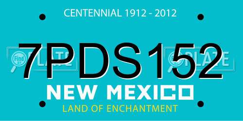 7PDS152 New Mexico License Plate