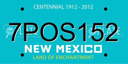 7POS152 New Mexico License Plate