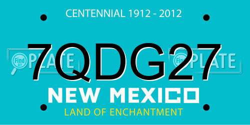 7QDG27 New Mexico License Plate