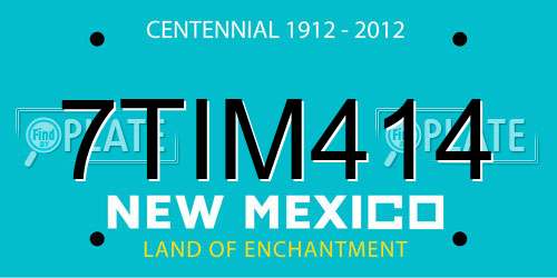 7TIM414 New Mexico License Plate