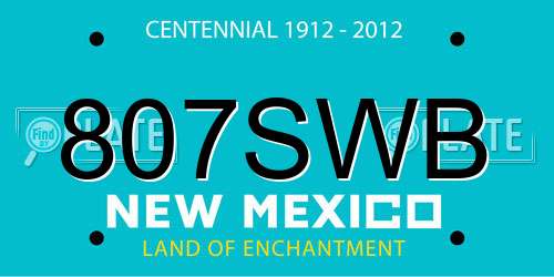 807SWB New Mexico License Plate